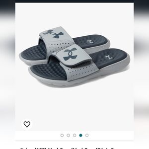 Boys underarmour slides, size 4